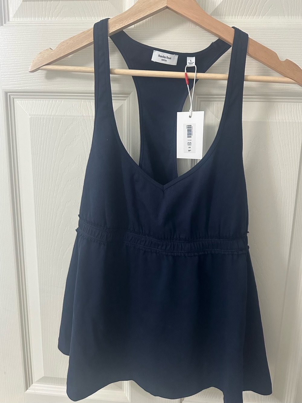 Aritzia - Sunday Best Navy Babydoll Top size Large